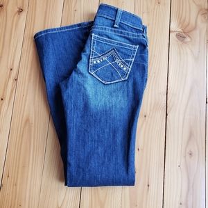 27L Ariat REAL riding denim jeans bootcut spitfire